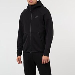 Nike Tech Fleece Men’s Full-zip Size Small Black Hoodie